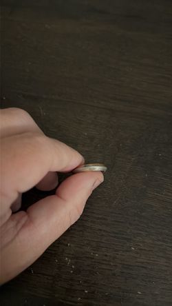 Silver frost finished ring