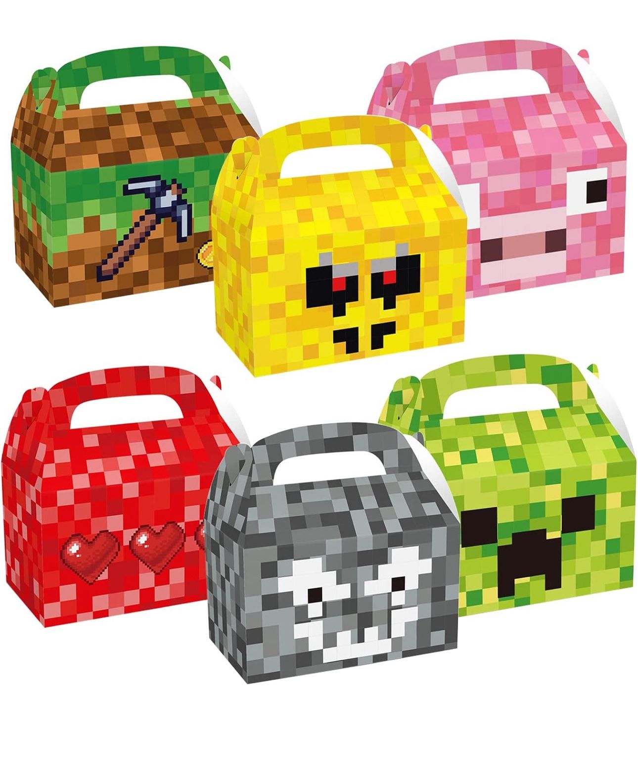 New itechpanda 12 PCS Treat Boxes Party Favor Boxes for Valentines Day Wedding Birthday Party Supplies Decorations, Cupcake Boxes Cookie Boxes for Kid