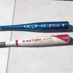 26” Easton Ghost & Fast pitch  Soft Ball Bat Set