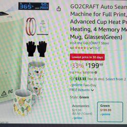 Go2Craft Auto Seamless Tumbler Cup Heat Press Machine For Full Print