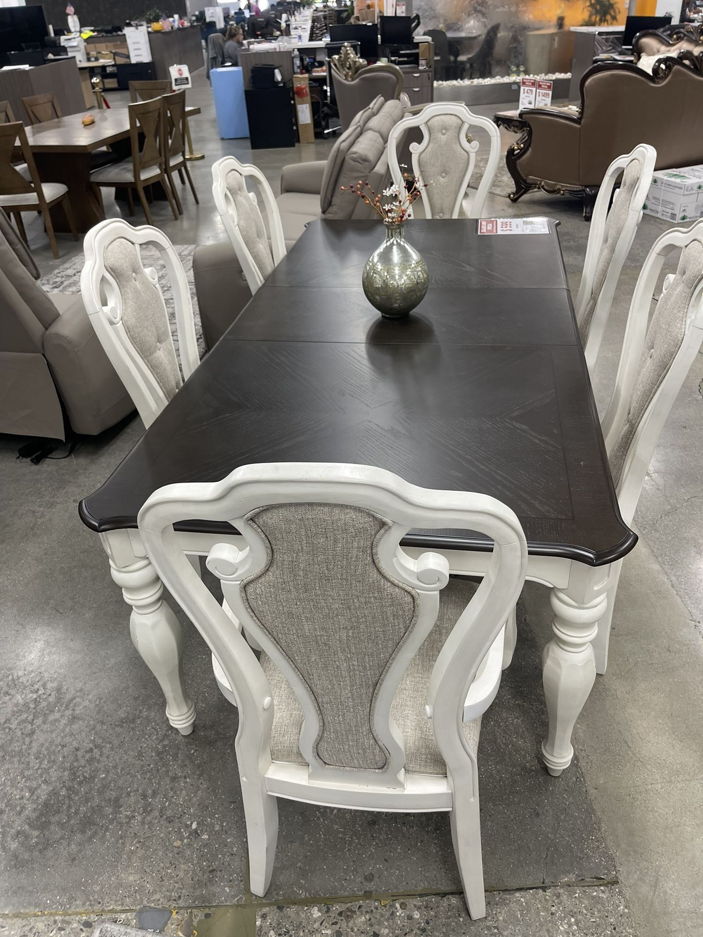 Farmhouse Dining Table And 6 Chairs