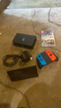 Nintendo switch with console and remote control