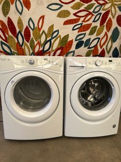 Whirlpool washer and dryer laundry