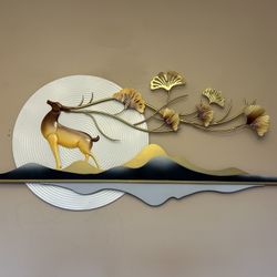 Homary 55” Modern Metal Art Wall Decor