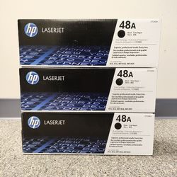 3x HP 48A Toner Cartridges 