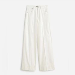 NWT Madewell Women’s Super-wide legs jeans size 26. True white