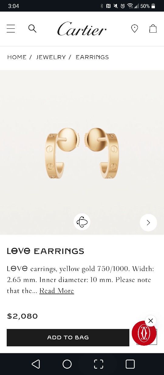 Cartier LOVE Hoop - Single earring