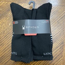 NWT Spyder Men’s Quarter Socks 5 pairs 