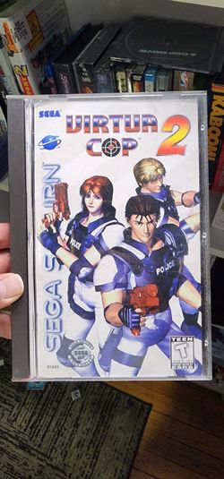 Virtua Cop 2 Sega Saturn Manual Case Registration Card