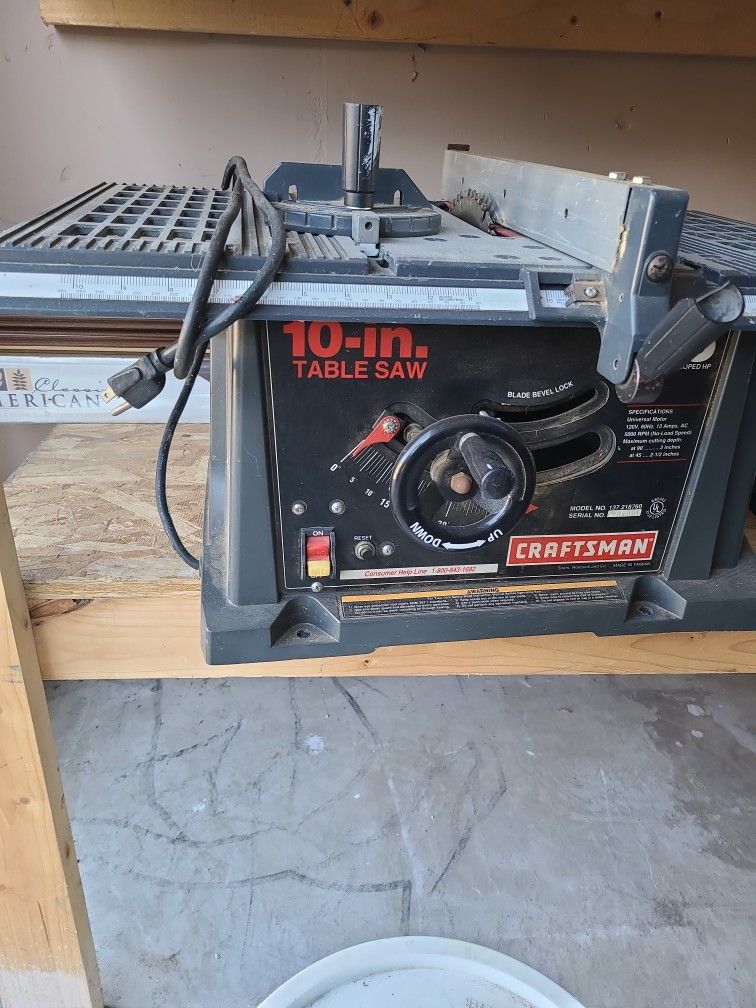 Craftsman Table Saw