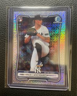 2026 Cam Schlittler Bowman Chrome Mojo Refractor Rookie Card. New York Yankees