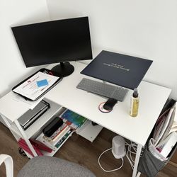 White Amazon Reversible L Corner Desk 