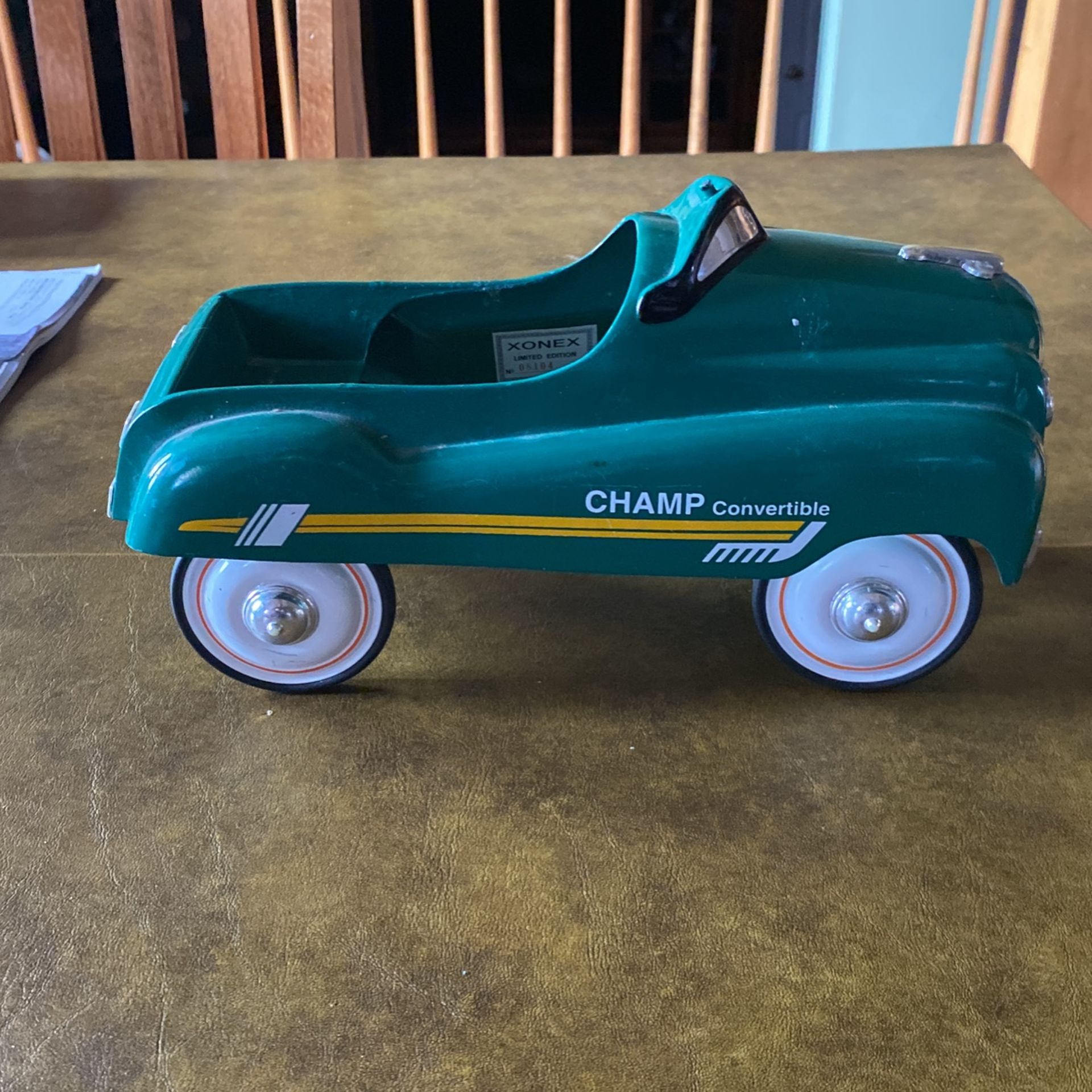 Collectible mini pedal car