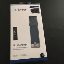 Fitbit Charge 2 Blue wristband Size Lg New 