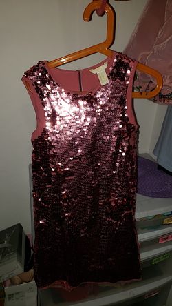 Girls Pink sequins forever 21 Holiday christmas Dress size 5-6