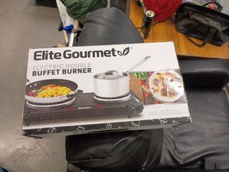 Electric double stove top