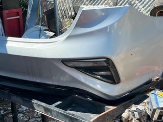 Silver Car Front Bumper with Fog Light