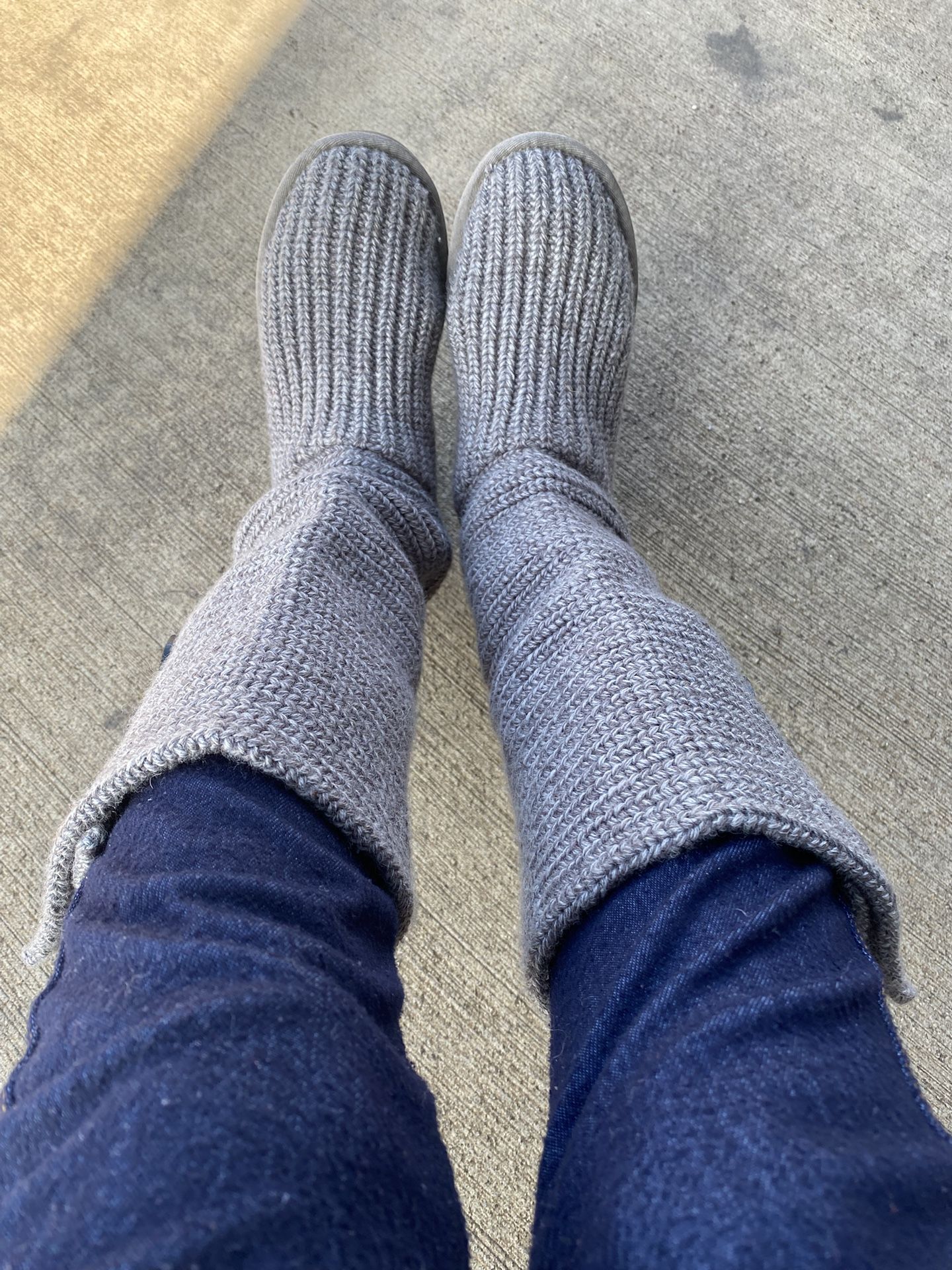 UGG Stretchy Crochet Boots, Very Roomy