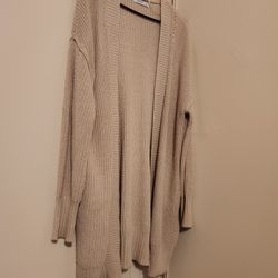 Beige Cardigan Sweater $5