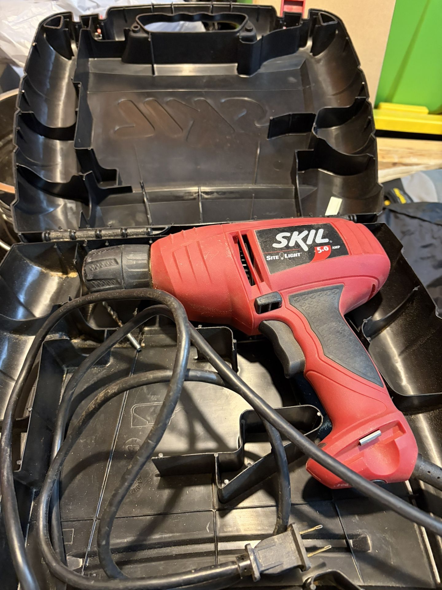Skil 3/8” 5.0 Amp Corded Drill With Carry Case, Model 6265