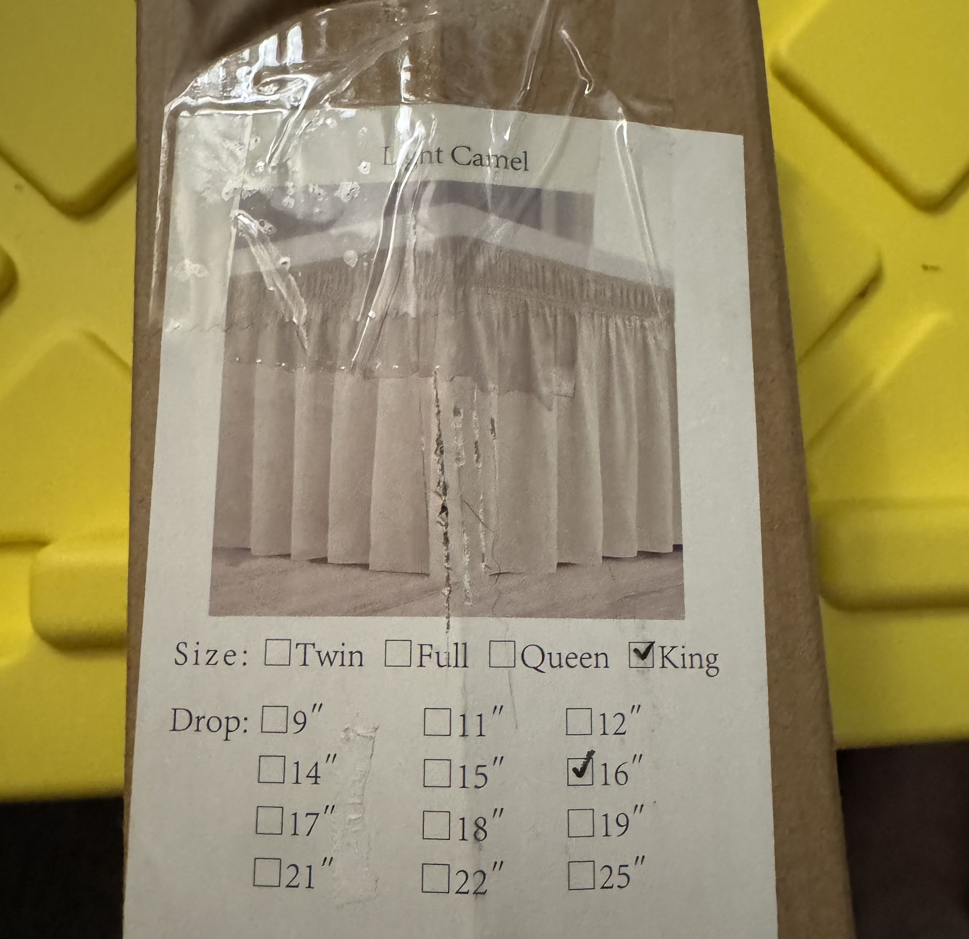 Beige Bed Skirt