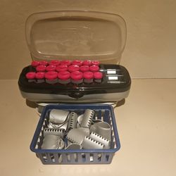 Conair Hot Clips Flocked Roller Set (20) Fast Heat 