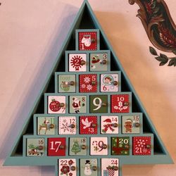 Advent Calendar – Solid Wood With Magnetic Doors