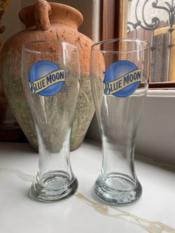 Blue Moon Glass Cups