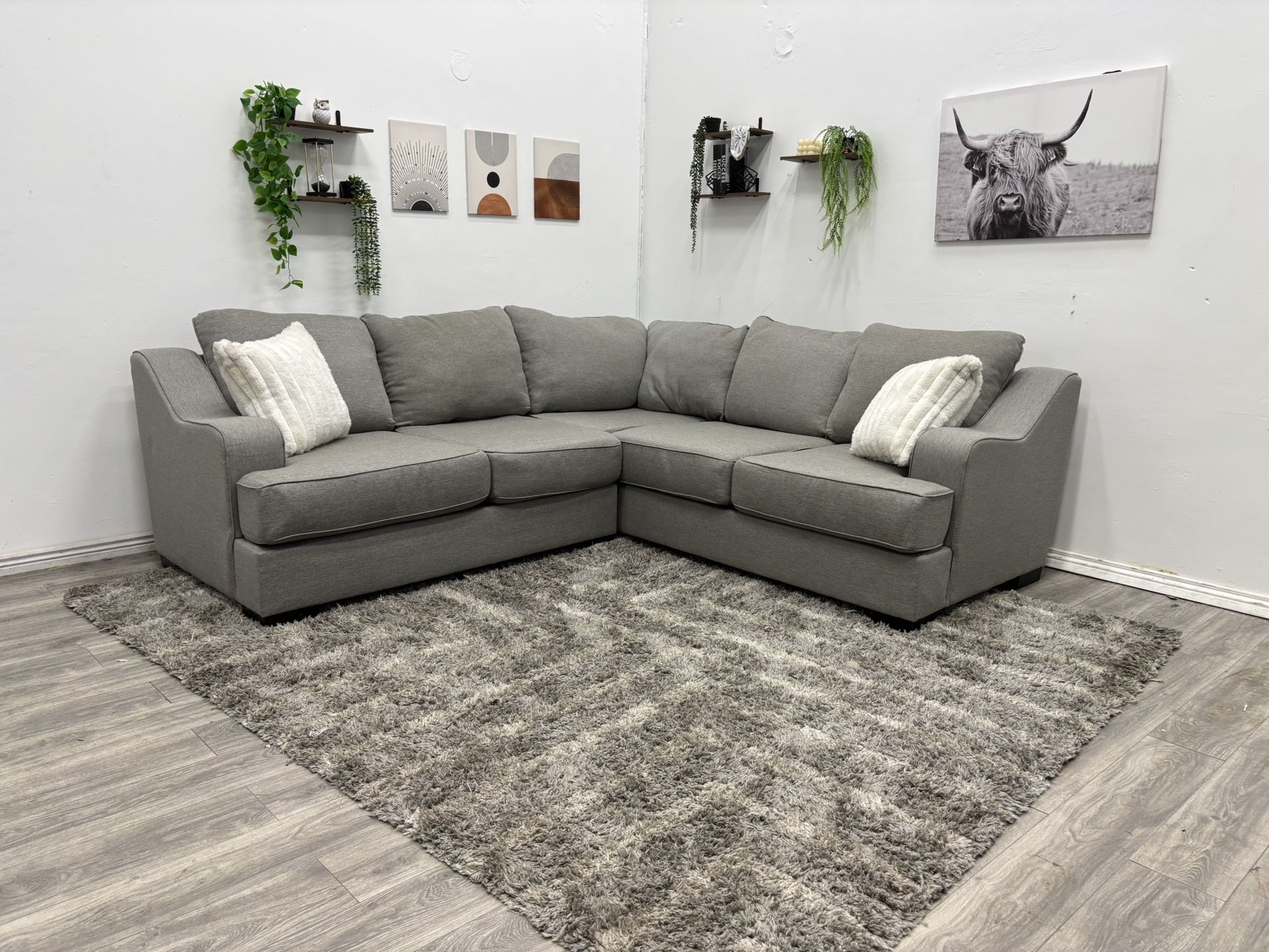 Gray Sectional Couch - Free Delivery