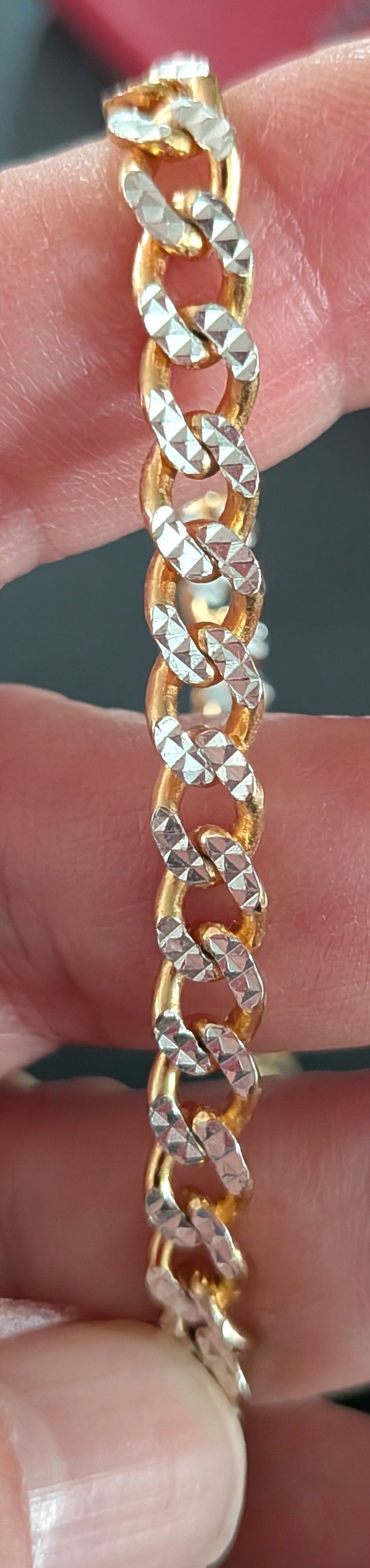 17" Silver Necklace/Gold Plated