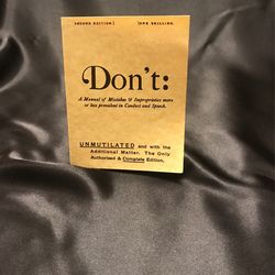 Copy Of An 1880 English Book On Goog Manners