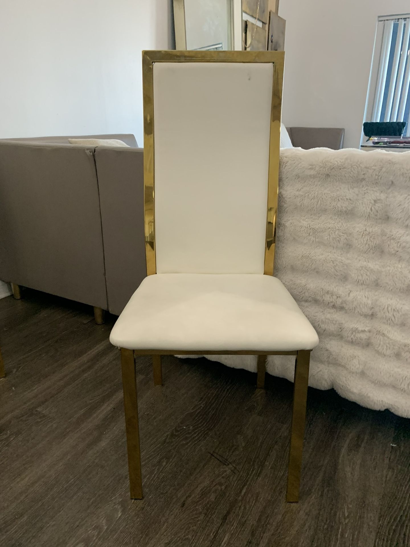 Gold W Chairs Set of 2