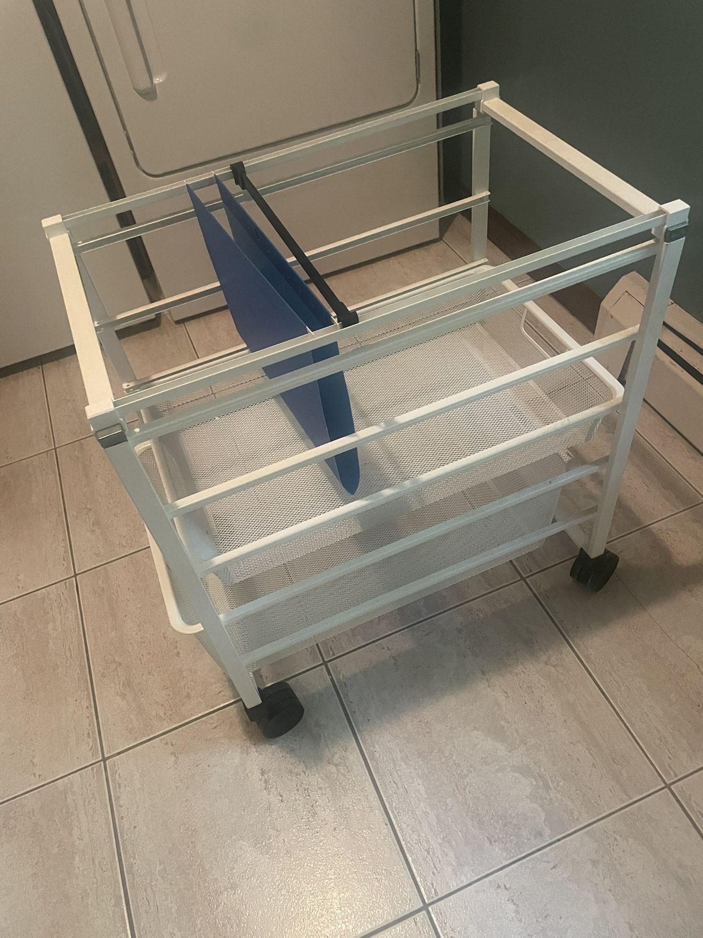 File Holder On Wheels With Two Mesh Drawers
