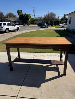 Vintage Mayline 72” Architect Drafting Table – Adjustable Industrial/Mid-Century