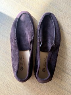 Loro Piana Summer Walk Suede Loafers Size 41