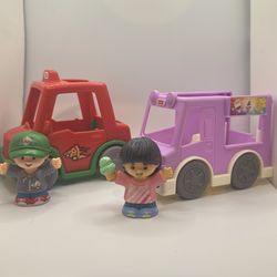 Little people Pizza Delivery & Ice Cream Truck