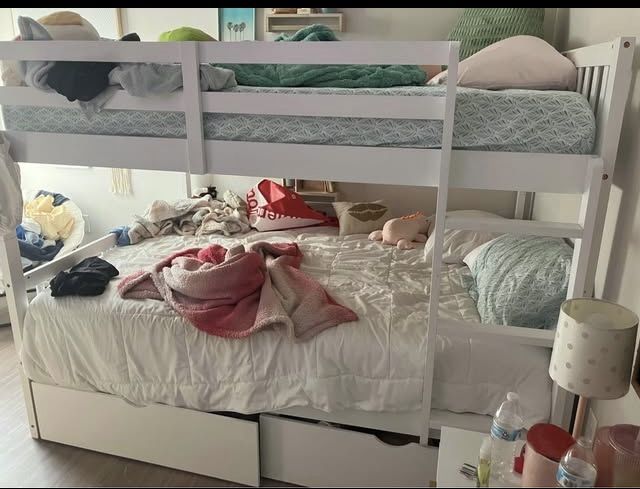 White Full Size Bunk Beds
