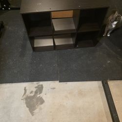 Dark Wood 6-Cube Organizer