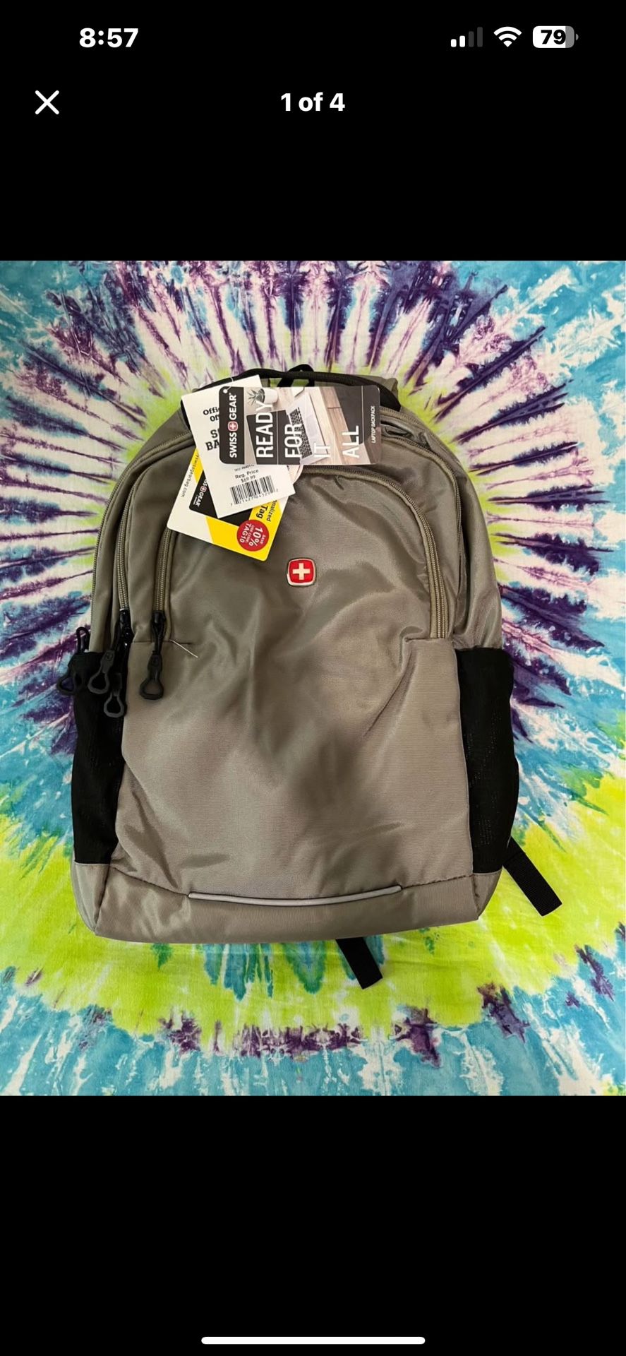 Brand New - Swissgear 1006 Backpack with 16 inch laptop pocket - Light Olive