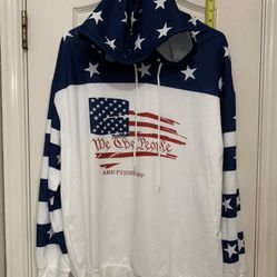 American “We Are The People Are Pissed Off” 100% Polyester Hoodie Size Large
