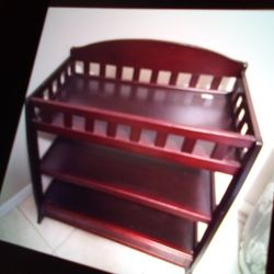 Changing Table Cherry Wood