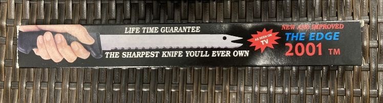 THE EDGE (1) Knife Superior Surgical Stainless Steel Lifetime Guarantee 8” + 5” Handle = 13” overall. Back to School!