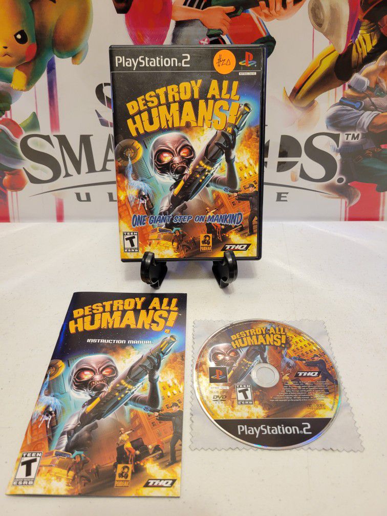 Destroy All Humans PS2 Sony PlayStation 2 CIB Complete Black Label