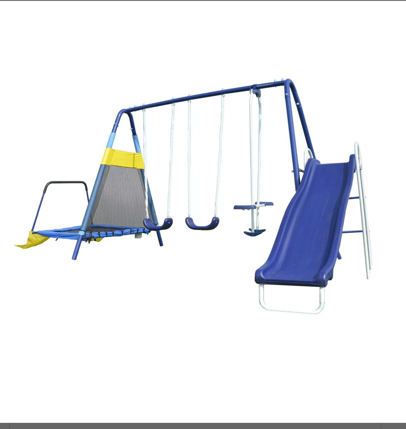 Almansor Trampoline/Slide and Swing Set ( in box) needs to be assembled