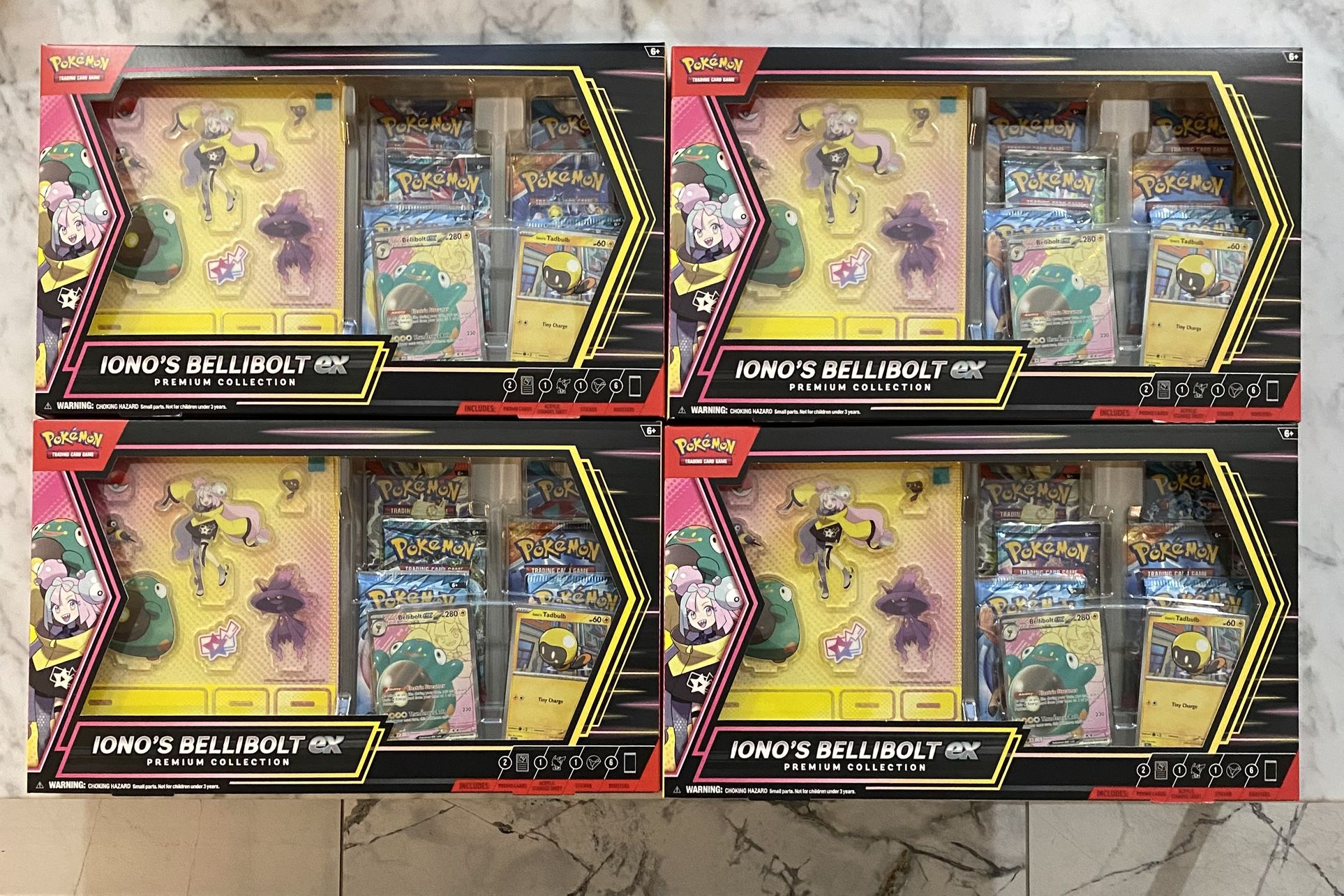 4x Pokémon Iono’s Bellibolt Premium Collection Box Sealed