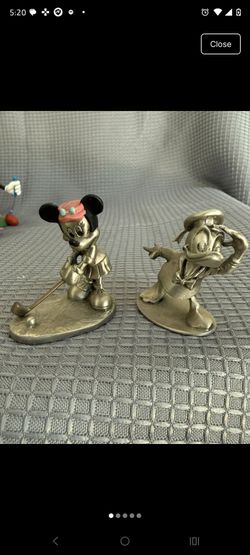 Minnie Mouse Playing Golf Pewter Disney