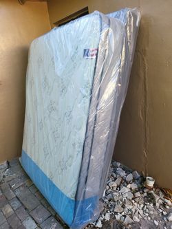 NEW QUEEN PILLOW TOP MATTRESS AND BOX SPRING -- Also Available In All Sizes.