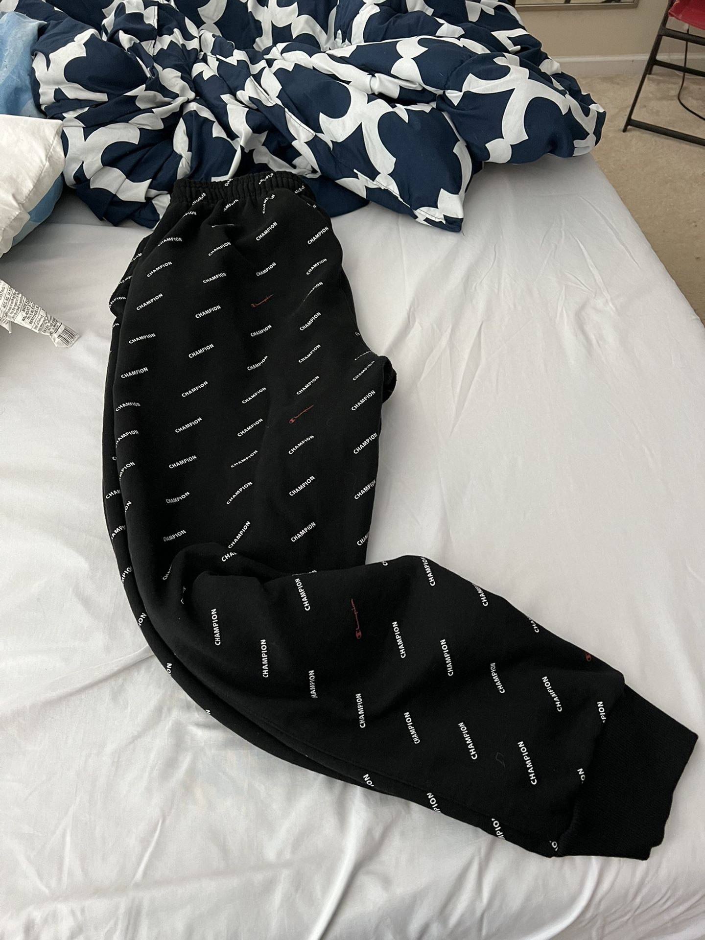 Black Champion Jogger Pant, Large