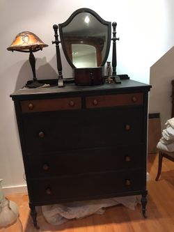 Antique dresser with mirror $700
