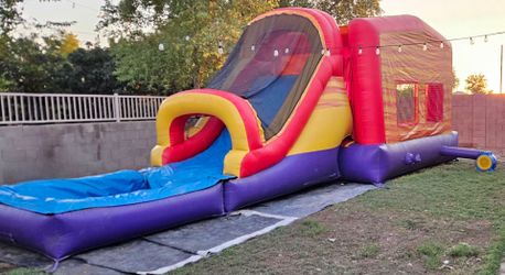 Wet/ Dry Combo Bounce House Slide